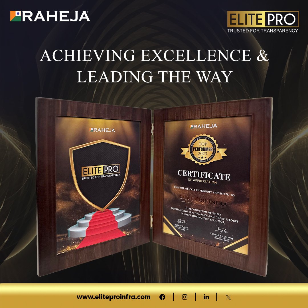 Elite Pro Infraventure award recognition