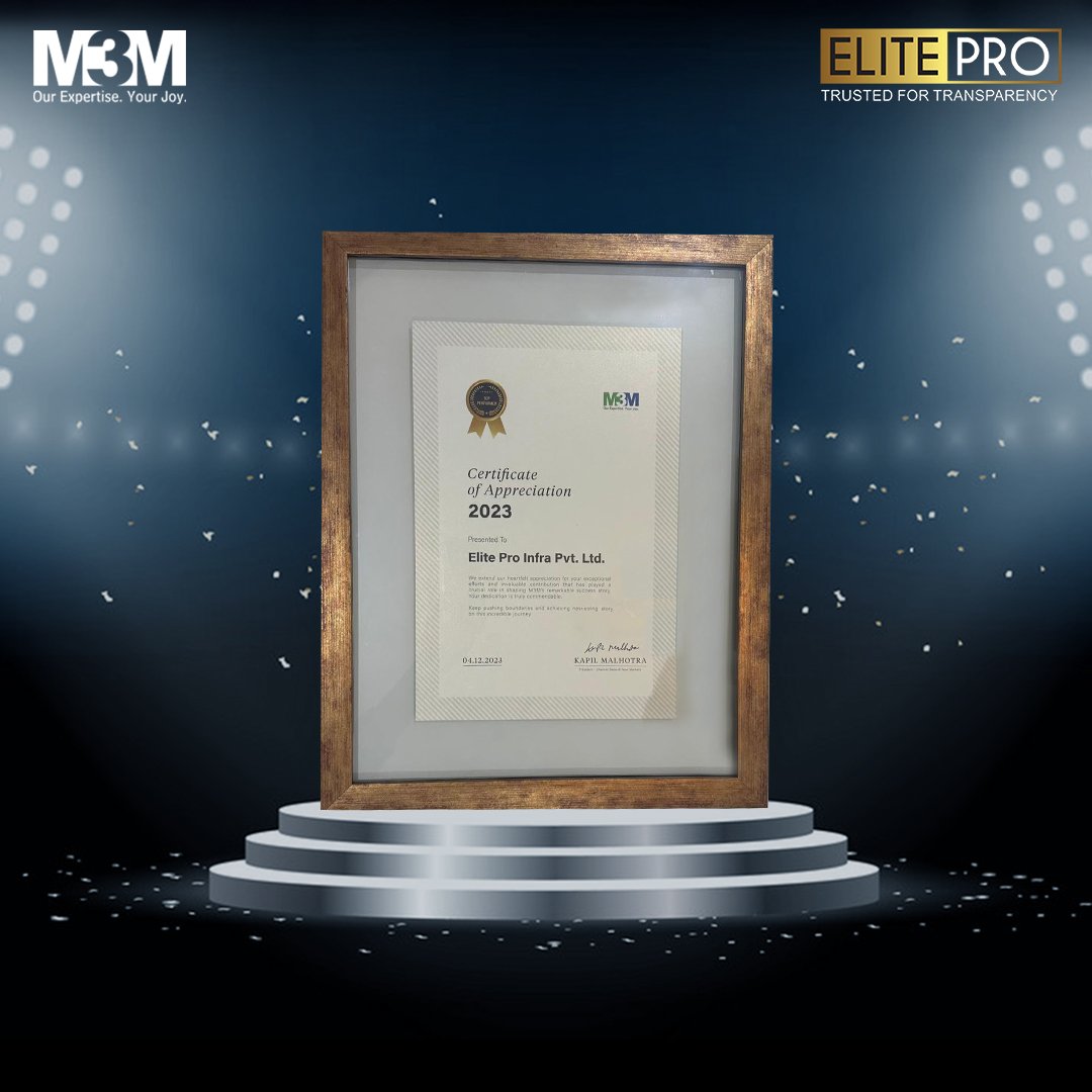 Elite Pro Infraventure award recognition