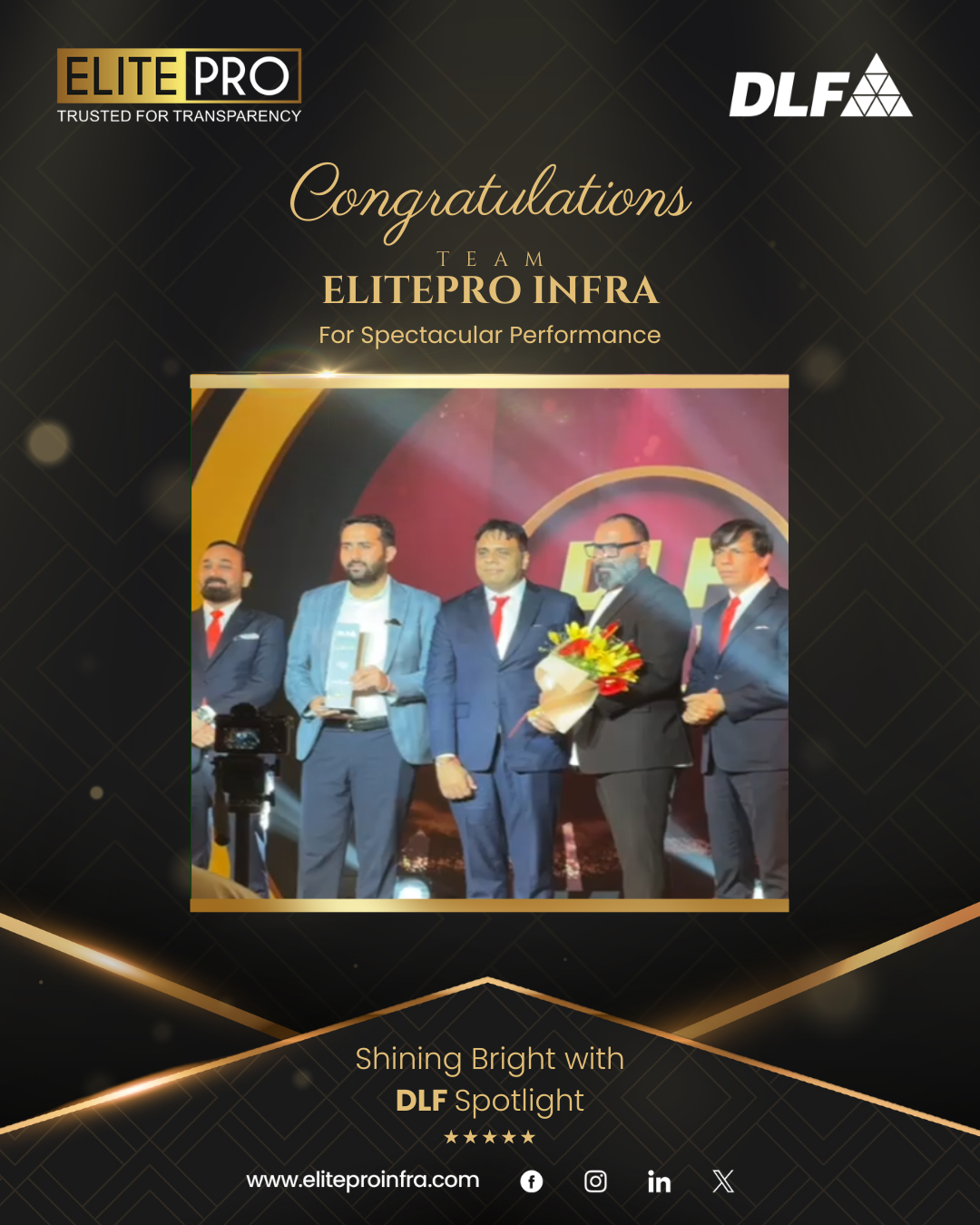 Elite Pro Infraventure award recognition