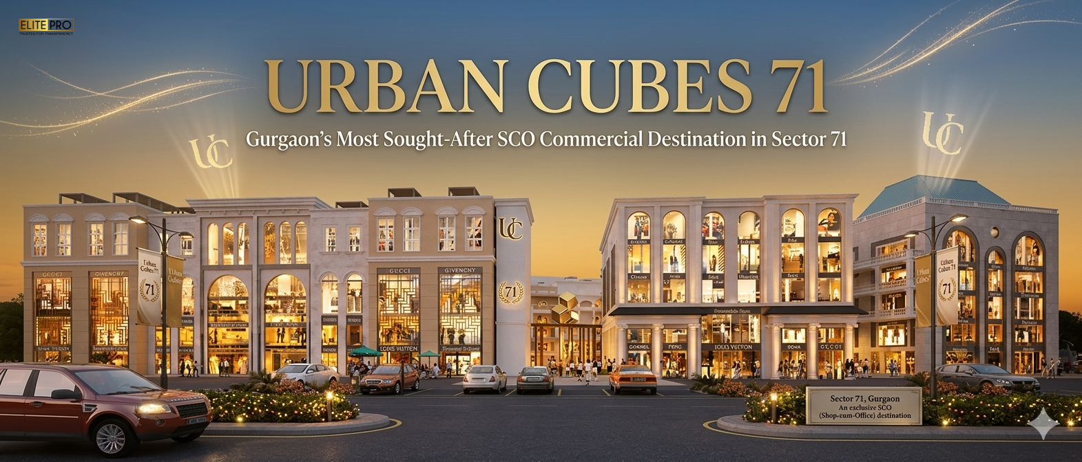 Urban Cubes 71: Gurgaon's Most Sought-After SCO Commercial Destination in Sector 71