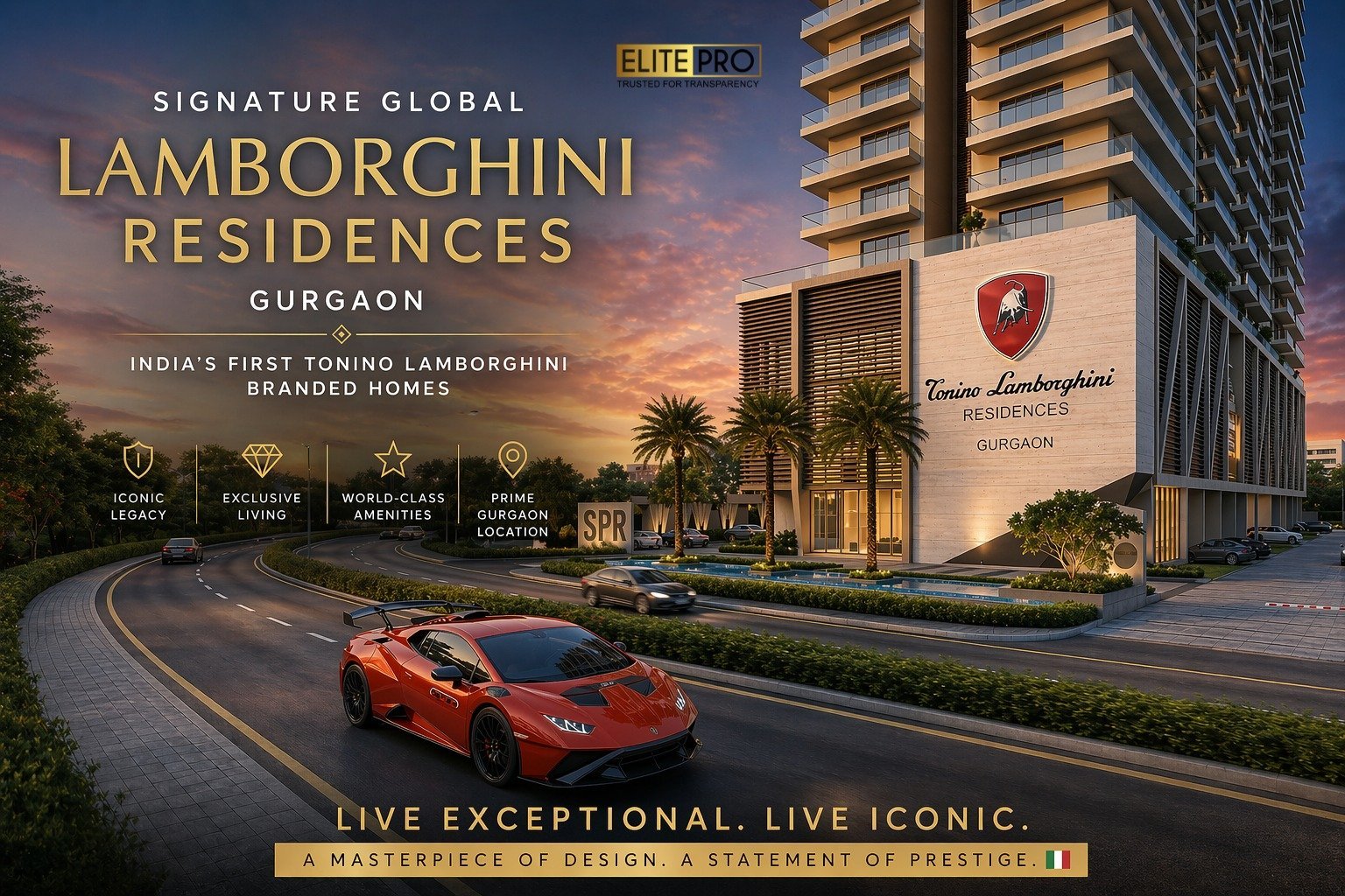 Signature Global Lamborghini Residences Gurgaon – India's First Tonino Lamborghini Branded Homes