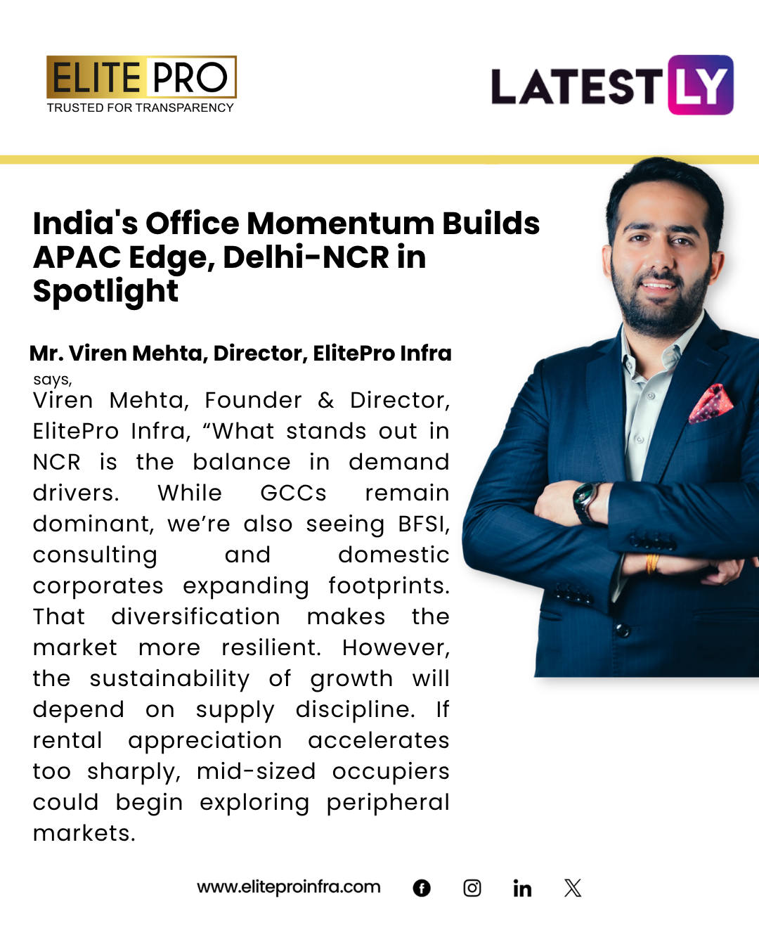 India's Office Momentum Builds APAC Edge, Delhi-NCR in Spotlight